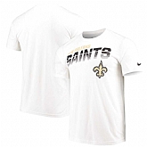 New Orleans Saints Nike Sideline Line of Scrimmage Legend Performance T-Shirt White,baseball caps,new era cap wholesale,wholesale hats